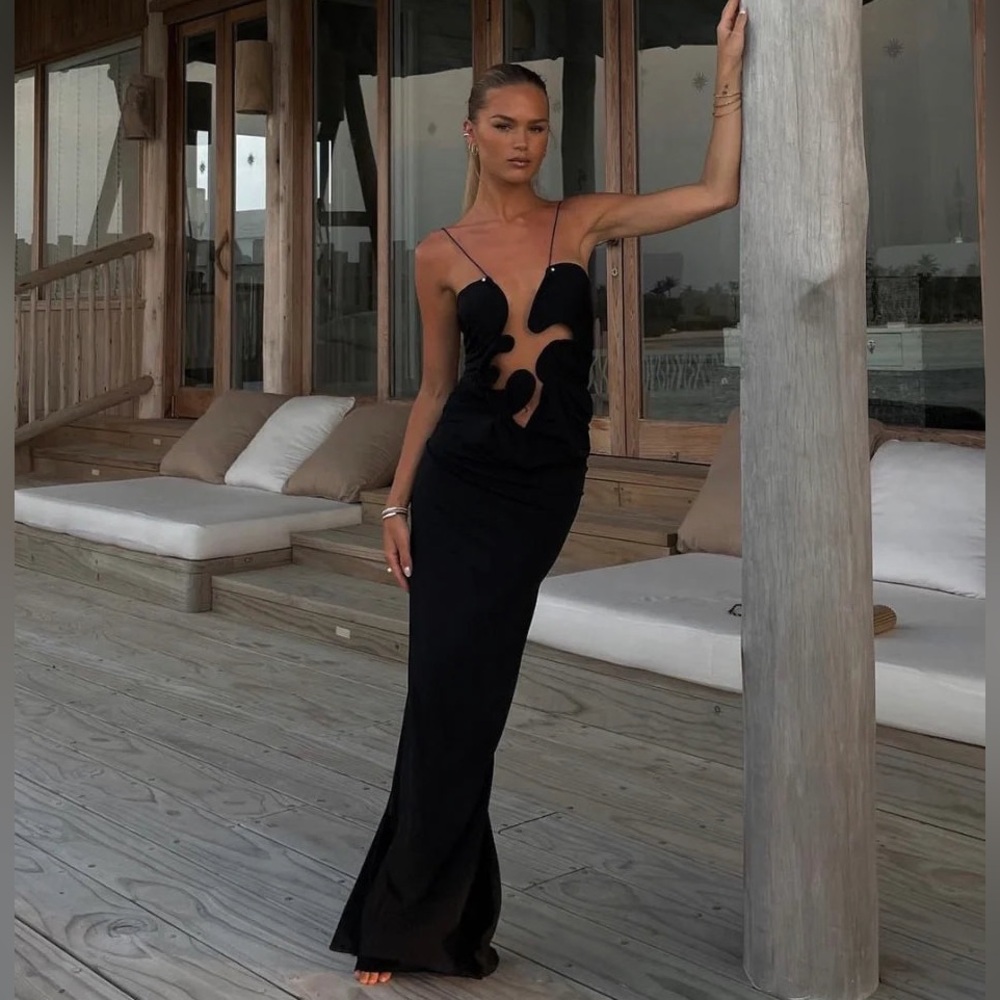 NEW Christopher Esber Moulded Black Dress Size US 2 - Picture 6 of 17